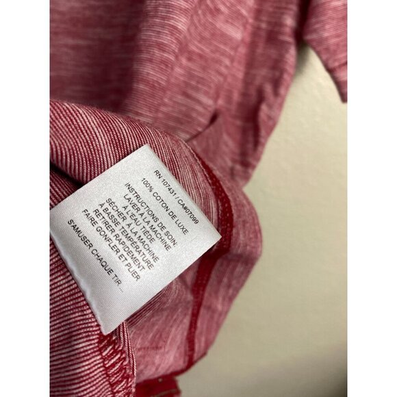 LINKSOUL Men's Polo Shirt Size XL Red Short sleeve Golf Performance Cotton - Picture 9 of 13